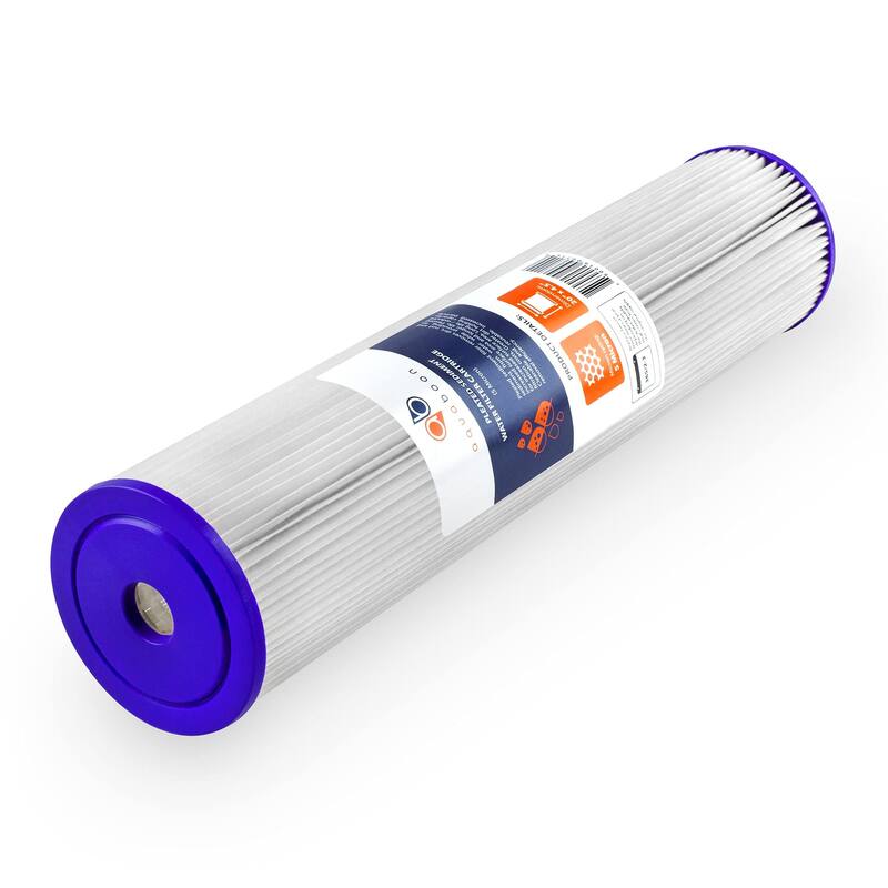 4pcs 5 Micron 20x4.5" Pleated Sediment Water Filter Replacement